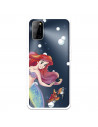 Funda para Oppo A52 Oficial de Disney Ariel y Sebastián Burbujas - La Sirenita