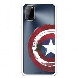 Funda para Oppo A72 Oficial de Marvel Capitán América Escudo Transparente - Marvel