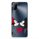 Funda para Oppo A92 Oficial de Disney Mickey y Minnie Beso - Clásicos Disney