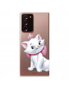 Funda para Samsung Galaxy Note 20 Plus Oficial de Disney Marie Silueta - Los Aristogatos