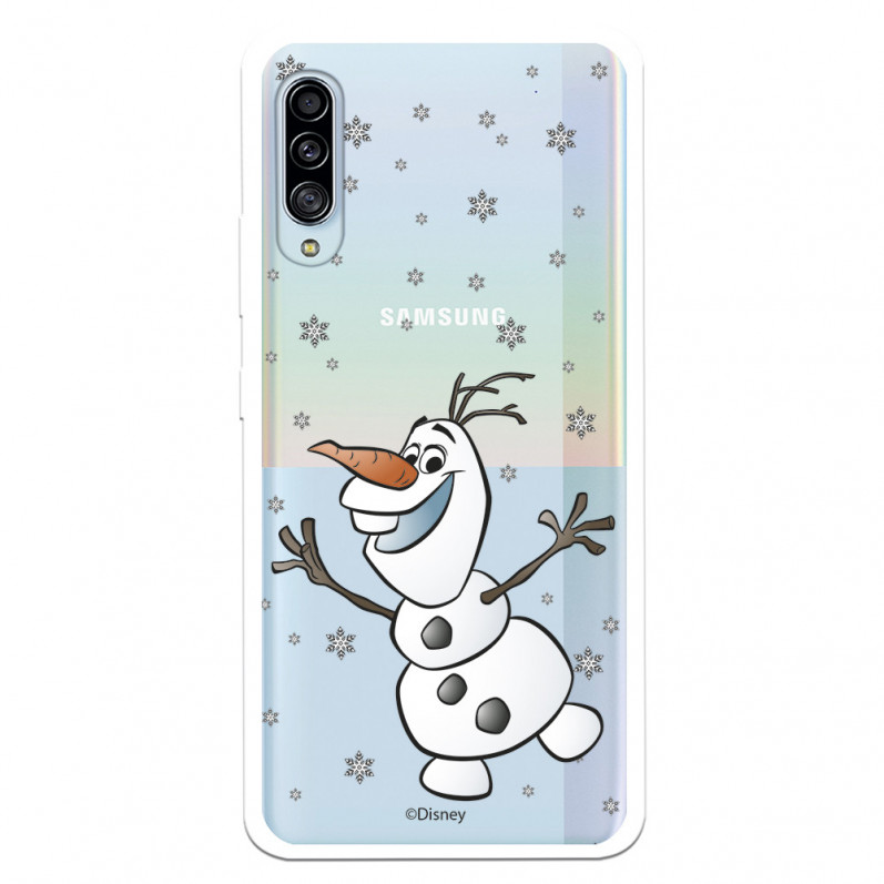 Funda para Samsung Galaxy A90 5G Oficial de Disney Olaf Transparente - Frozen