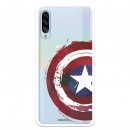 Funda para Samsung Galaxy A90 5G Oficial de Marvel Capitán América Escudo Transparente - Marvel