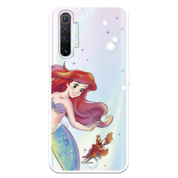 Funda para Realme X2 Oficial de Disney Ariel y Sebastián Burbujas - La Sirenita