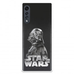 Funda para LG Velvet 5G Oficial de Star Wars Darth Vader Fondo negro - Star Wars