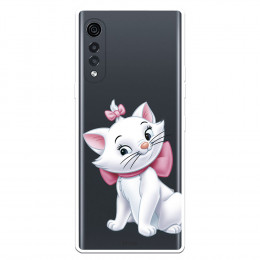 Funda para LG Velvet 5G Oficial de Disney Marie Silueta - Los Aristogatos