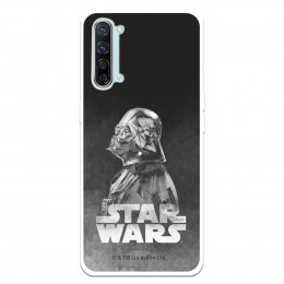 Funda para Oppo Find X2 Lite Oficial de Star Wars Darth Vader Fondo negro - Star Wars