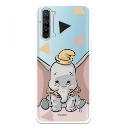 Funda para Oppo Find X2 Lite Oficial de Disney Dumbo Silueta Transparente - Dumbo