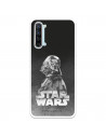 Funda para Oppo Reno 3 Oficial de Star Wars Darth Vader Fondo negro - Star Wars