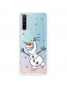 Funda para Oppo Reno 3 Oficial de Disney Olaf Transparente - Frozen