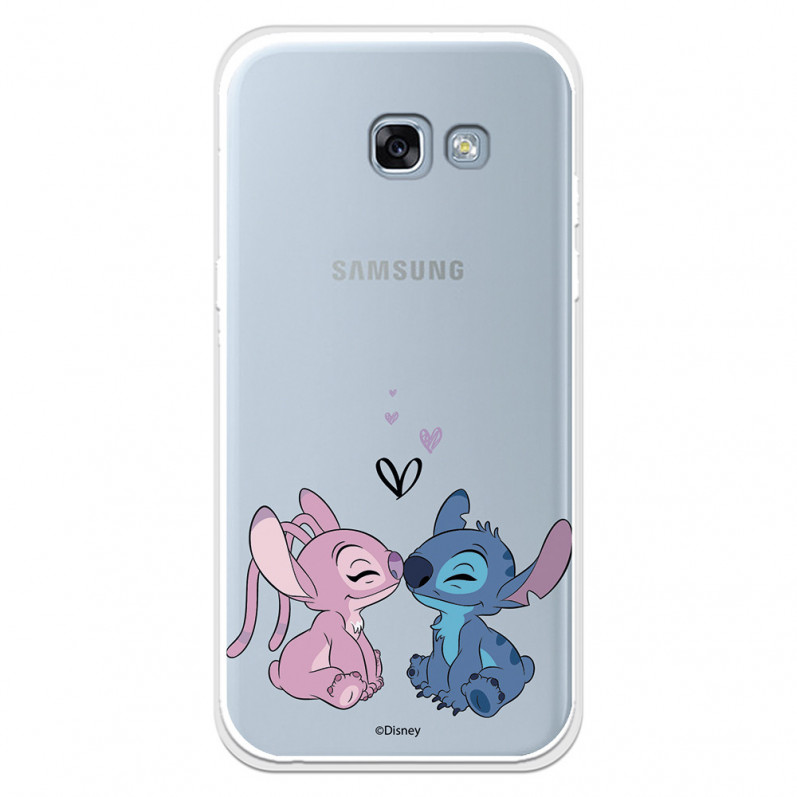 Funda para Samsung Galaxy A5 2017 Oficial de Disney Angel & Stitch Beso - Lilo & Stitch