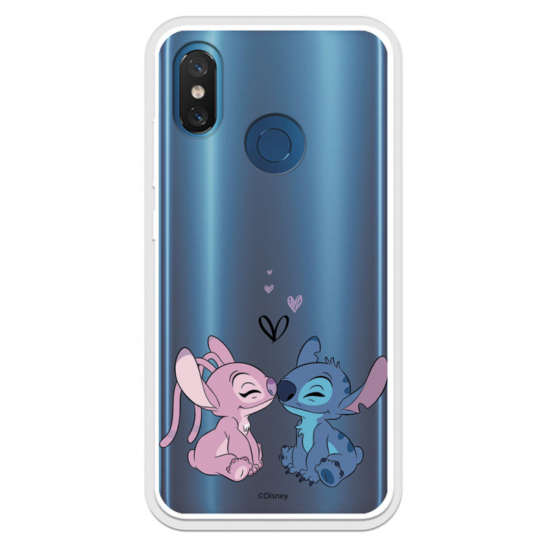 Funda para Xiaomi Mi 8 Oficial de Disney Angel & Stitch Beso - Lilo & Stitch