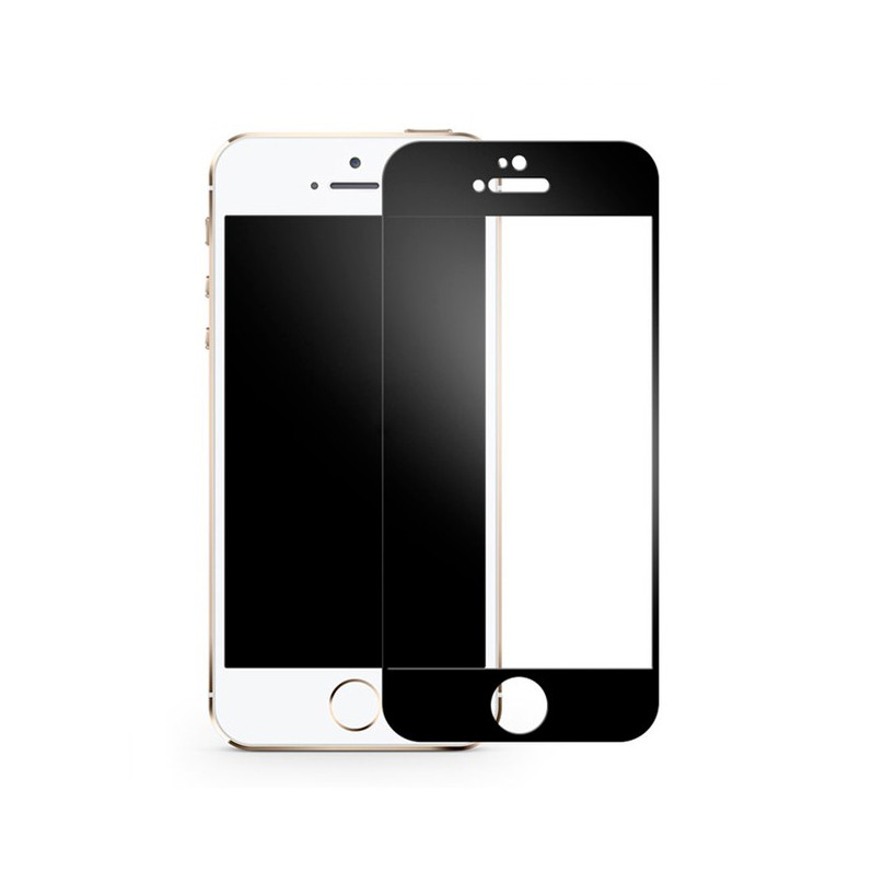 Cristal Templado Completo Negro iPhone s