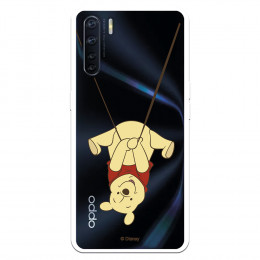 Funda para Oppo A91 Oficial de Disney Winnie  Columpio - Winnie The Pooh