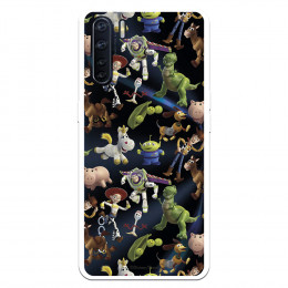 Funda para Oppo A91 Oficial de Disney Muñecos Toy Story Siluetas - Toy Story