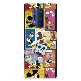 Funda para OnePlus 8 Pro Oficial de Disney Mickey Comic - Clásicos Disney