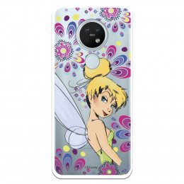 Funda para Nokia 7.2 Oficial de Disney Campanilla Flores - Peter Pan