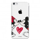 Carcasa Oficial Mikey Y Minnie Beso Clear para iPhone 5C- La Casa de las Carcasas