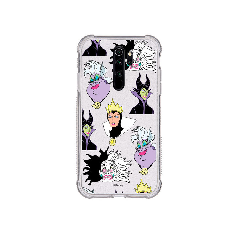 Funda Brillantina para Xiaomi Redmi Note 8 Pro Oficial de Disney Villanas Patrón - Villanas Disney