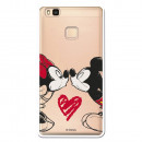 Carcasa Oficial Mikey Y Minnie Beso Clear para Huawei P9 Lite- La Casa de las Carcasas