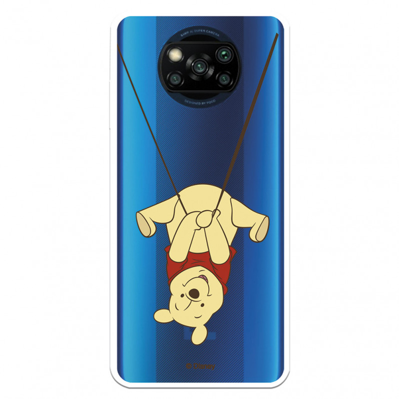 Funda para Xiaomi Poco X3 Oficial de Disney Winnie  Columpio - Winnie The Pooh