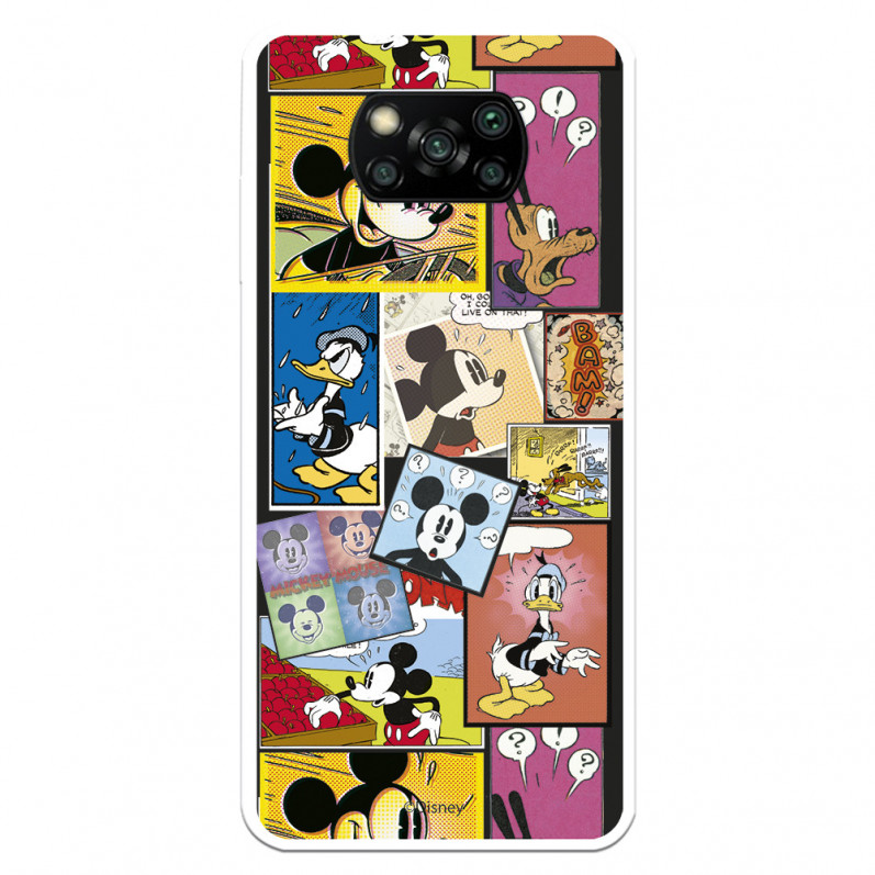 Funda para Xiaomi Poco X3 Oficial de Disney Mickey Comic - Clásicos Disney