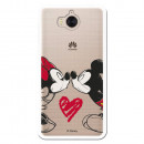 Carcasa Oficial Mikey Y Minnie Beso Clear para Huawei Y5 2017- La Casa de las Carcasas