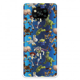 Funda para Xiaomi Poco X3 Oficial de Disney Muñecos Toy Story Siluetas - Toy Story