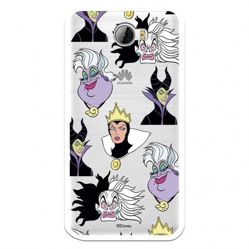 Funda para Huawei Y6 II Compact Oficial de Disney Villanas Patrón - Villanas Disney