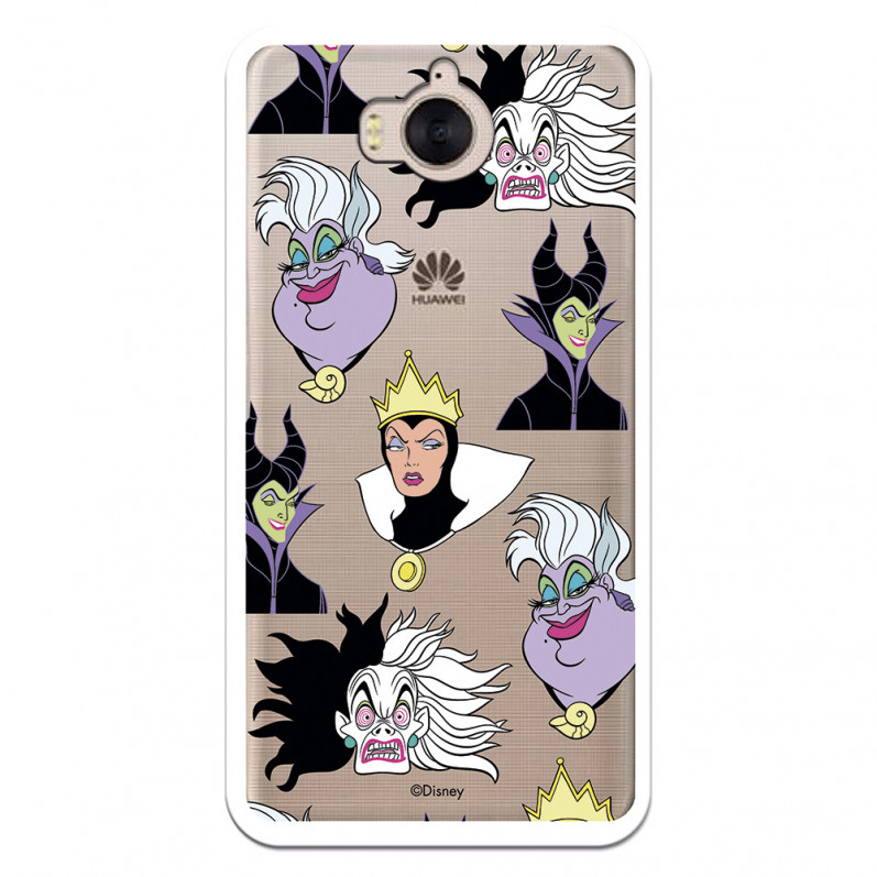 Funda para Huawei Y6 2017 Oficial de Disney Villanas Patrón - Villanas Disney