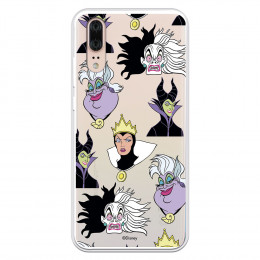 Funda para Huawei P20 Oficial de Disney Villanas Patrón - Villanas Disney