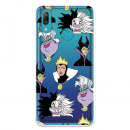 Funda para Huawei Y7 2019 Oficial de Disney Villanas Patrón - Villanas Disney