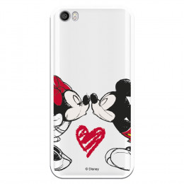 Carcasa Oficial Mikey Y Minnie Beso Clear para Xiaomi Mi 5- La Casa de las Carcasas