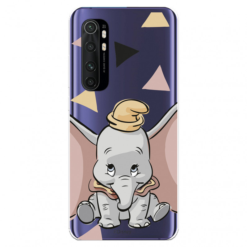 Funda para Xiaomi Mi Note 10 Lite Oficial de Disney Dumbo Silueta Transparente - Dumbo