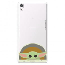 Funda para Sony Xperia XA Ultra Oficial de Star Wars Baby Yoda Sonrisas - The Mandalorian