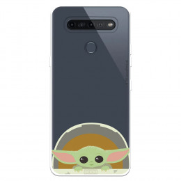 Funda para LG K51S Oficial de Star Wars Baby Yoda Sonrisas - The Mandalorian