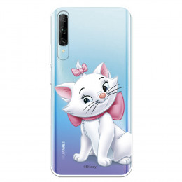 Funda para Honor 9X Oficial de Disney Marie Silueta - Los Aristogatos