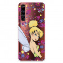 Funda para Realme X50 Pro Oficial de Disney Campanilla Flores - Peter Pan