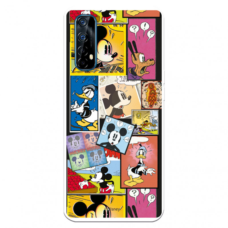 Funda para Realme 7 Oficial de Disney Mickey Comic - Clásicos Disney