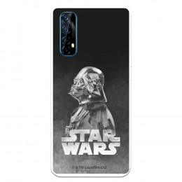 Funda para Realme 7 Oficial de Star Wars Darth Vader Fondo negro - Star Wars