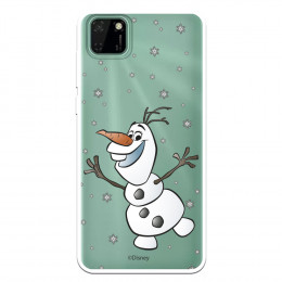 Funda para Huawei Y5p Oficial de Disney Olaf Transparente - Frozen