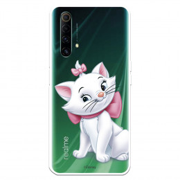 Funda para Realme X50 Oficial de Disney Marie Silueta - Los Aristogatos