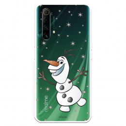 Funda para Realme X50 Oficial de Disney Olaf Transparente - Frozen