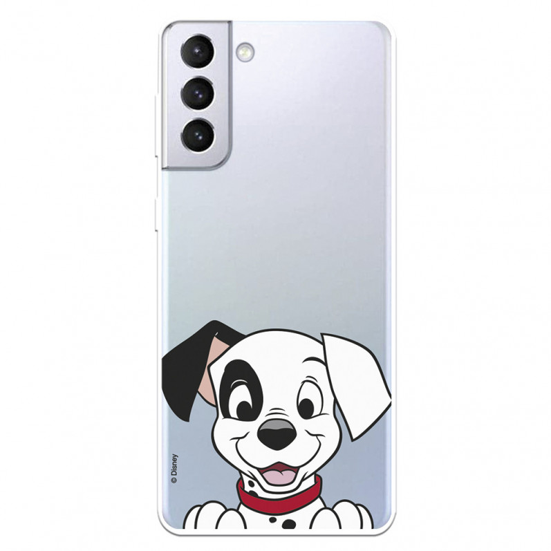 Funda para Samsung Galaxy S21 Plus Oficial de Disney Cachorro Sonrisa - 101 Dálmatas