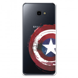 Carcasa Oficial Escudo Capitan America para Samsung Galaxy J4 Plus- La Casa de las Carcasas