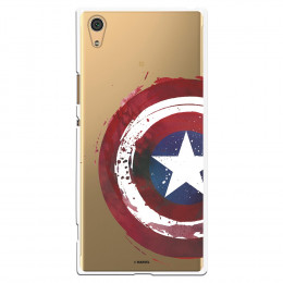 Carcasa Oficial Escudo Capitan America para Sony Xperia XA1 Ultra- La Casa de las Carcasas