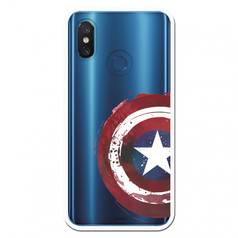 Carcasa Oficial Escudo Capitan America para Xiaomi Mi 8 - La Casa de las Carcasas