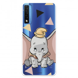 Funda para TCL 20 5G Oficial de Disney Dumbo Silueta Transparente - Dumbo