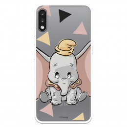 Funda para LG K22 Oficial de Disney Dumbo Silueta Transparente - Dumbo