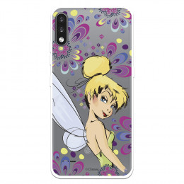 Funda para LG K22 Oficial de Disney Campanilla Flores - Peter Pan