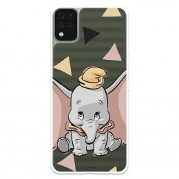 Funda para LG K42 Oficial de Disney Dumbo Silueta Transparente - Dumbo